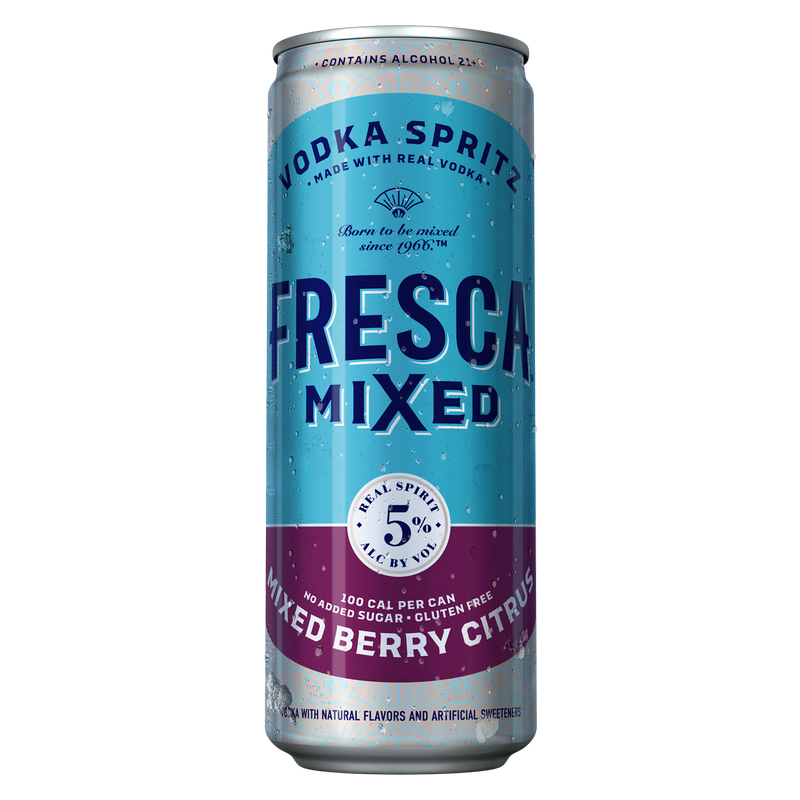 Fresca Mixed Vodka Spritz Berry Citrus Single 12oz Can 5% ABV