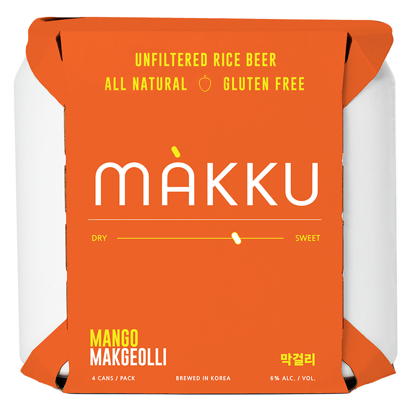 Makku Mango Makgeolli  4pk 12oz Can 6% ABV