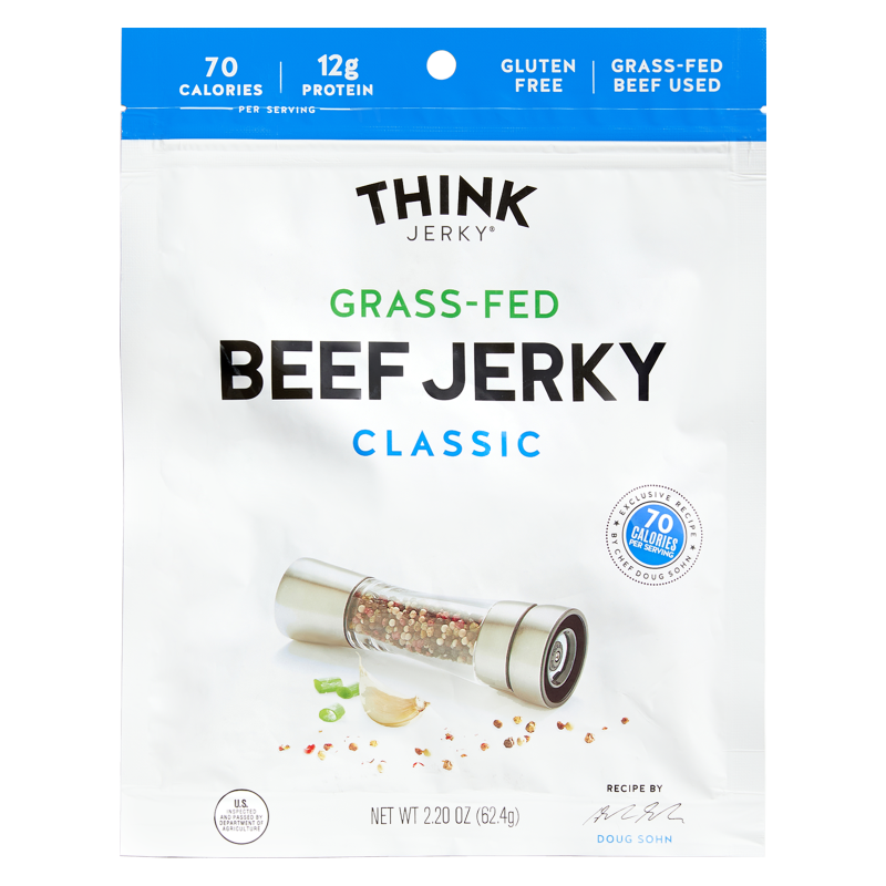 Think Jerky Classic Grassfed Beef Jerky 2.2oz