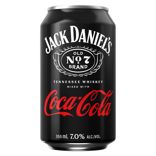 Jack Daniel's & Coca-Cola 355ml Can 7% ABV