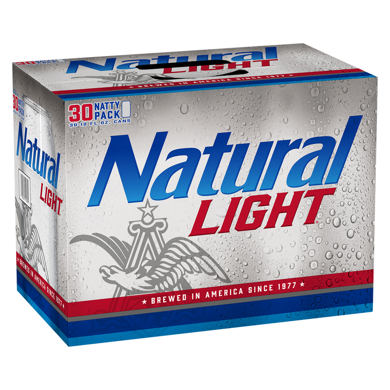 Natural Light 30pk 12oz Cans 4.2% ABV