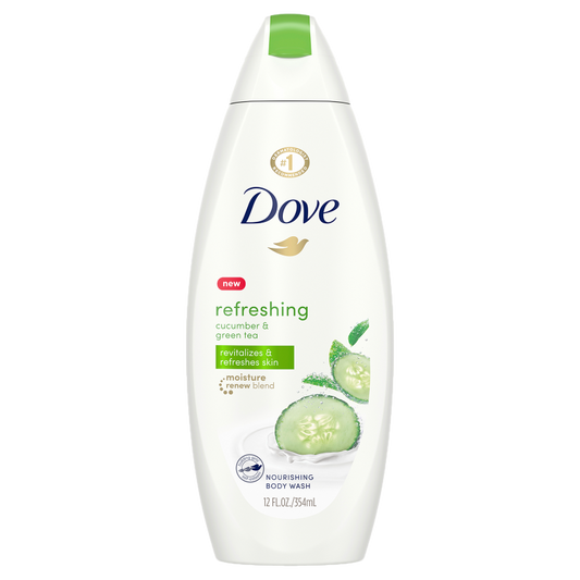 Dove Refreshing Cool Moisture Cucumber & Green Tea Body Wash 12oz