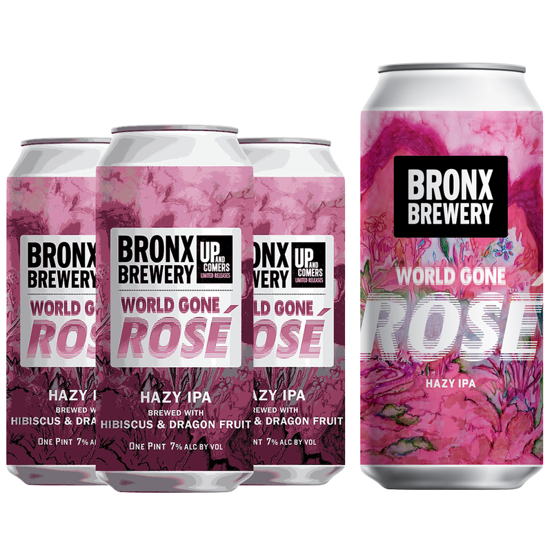 Bronx Brewery World Gone Rose 4pk 16oz Can 7% ABV