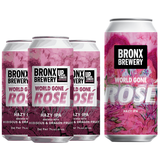 Bronx Brewery World Gone Rose 4pk 16oz Can 7% ABV