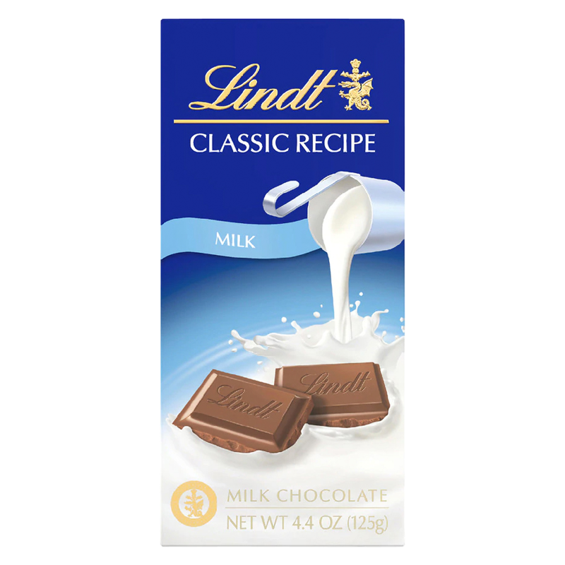 Lindt Classic Recipe Milk Chocolate Bar 4.4oz