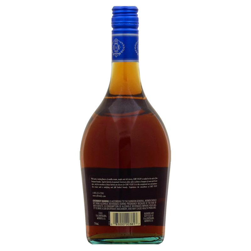 E&J VSOP Brandy 750ml (80 Proof)