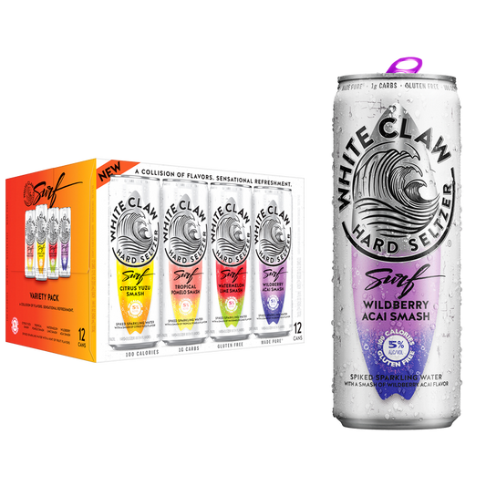 White Claw Hard Seltzer Surf Variety Pack 12pk 12oz Can 5.0% ABV