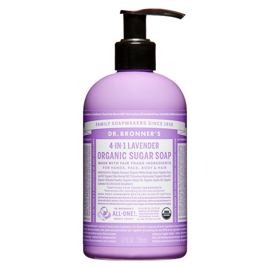 Dr. Bronner's Organic Sugar Soap Lavender 12oz