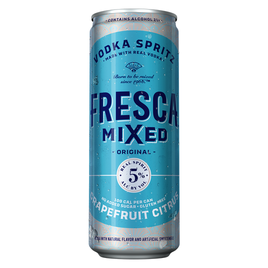 Fresca Mixed Vodka Spritz Grapefruit Citrus Single 12oz Can 5% ABV