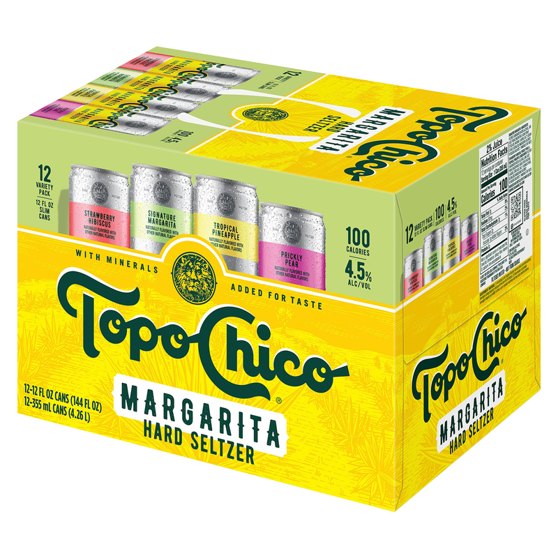 Topo Chico Agave Margarita Hard Seltzer Variety Pack 12pk 12oz Can 4.5% ABV