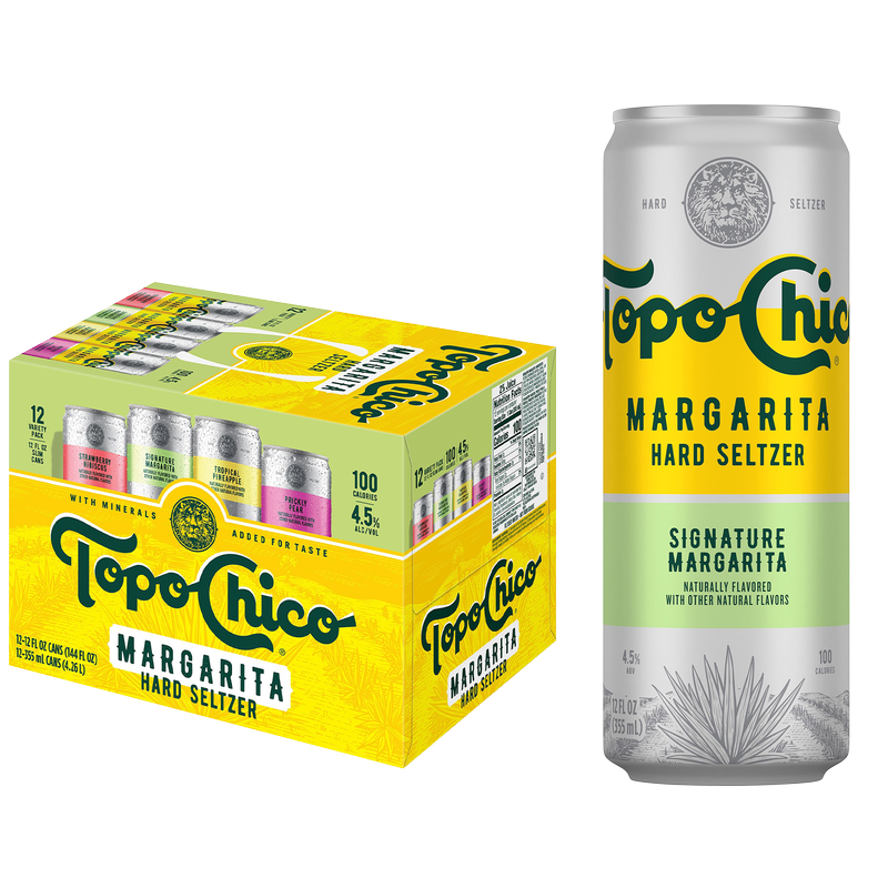 Topo Chico Agave Margarita Hard Seltzer Variety Pack 12pk 12oz Can 4.5% ABV