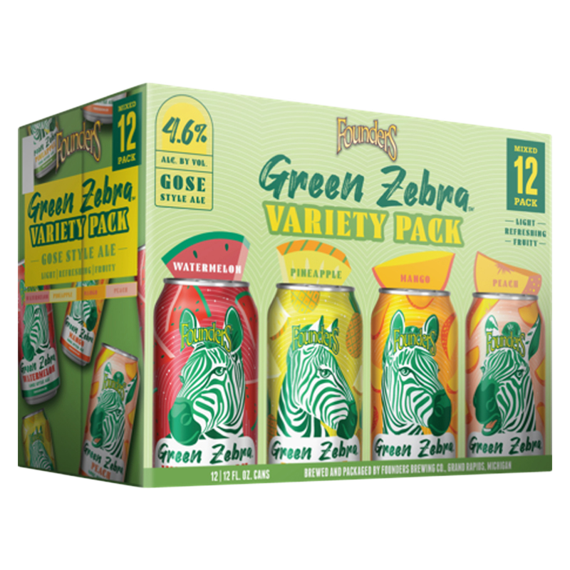 Founders Green Zebra Variety Pack 12pk 12oz Can 4.6% ABV