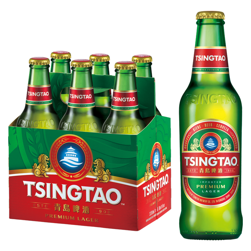 Tsingtao Lager 6pk 12oz Btl 4.7% ABV