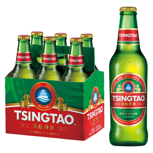 Tsingtao Lager 6pk 12oz Btl 4.7% ABV