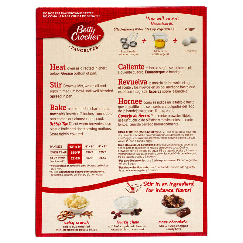 Betty Crocker Fudge Brownie Mix 18.3oz