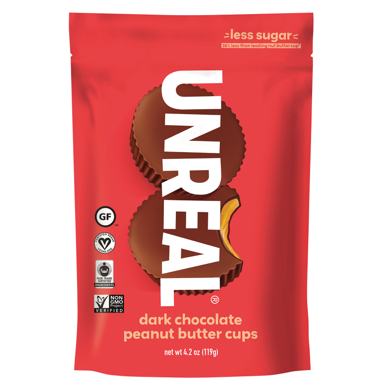 Unreal Dark Chocolate Peanut Butter Cups 4.2oz