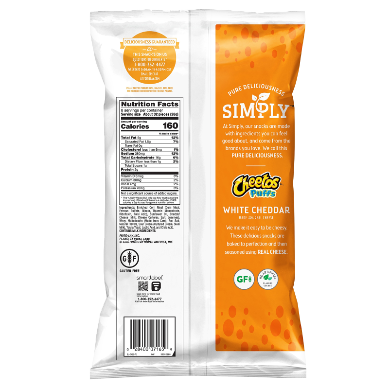 Simply Cheetos Puffs White Cheddar 8.5oz