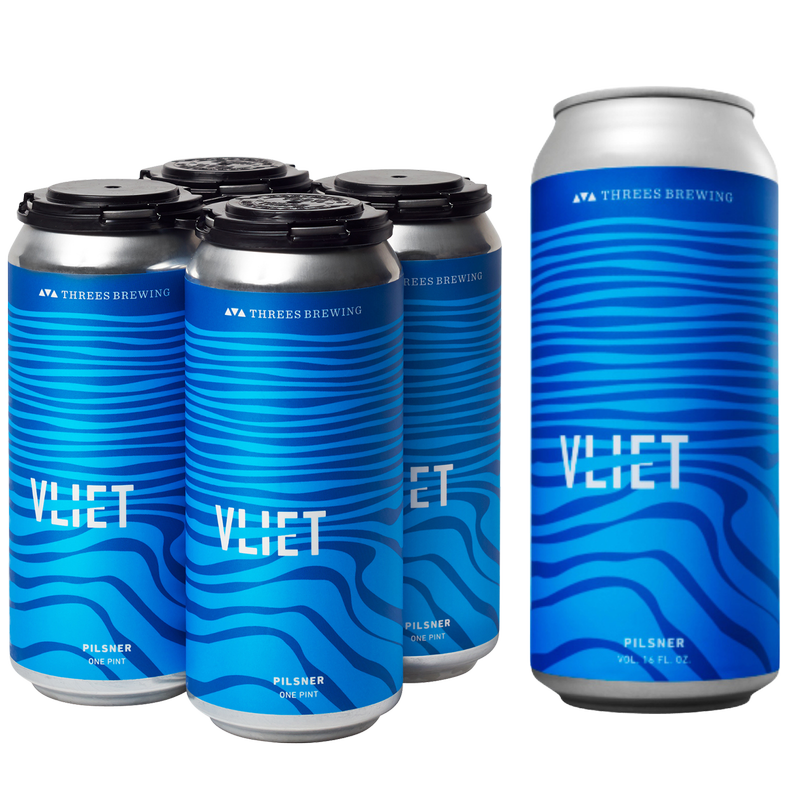 Threes Brewing Vliet Pilsner 4pk 16oz Can 5.0% ABV