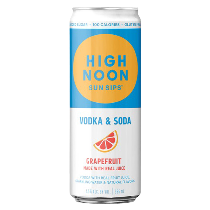 High Noon Grapefruit Vodka Hard Seltzer 4pk 12oz Cans 4.5% ABV