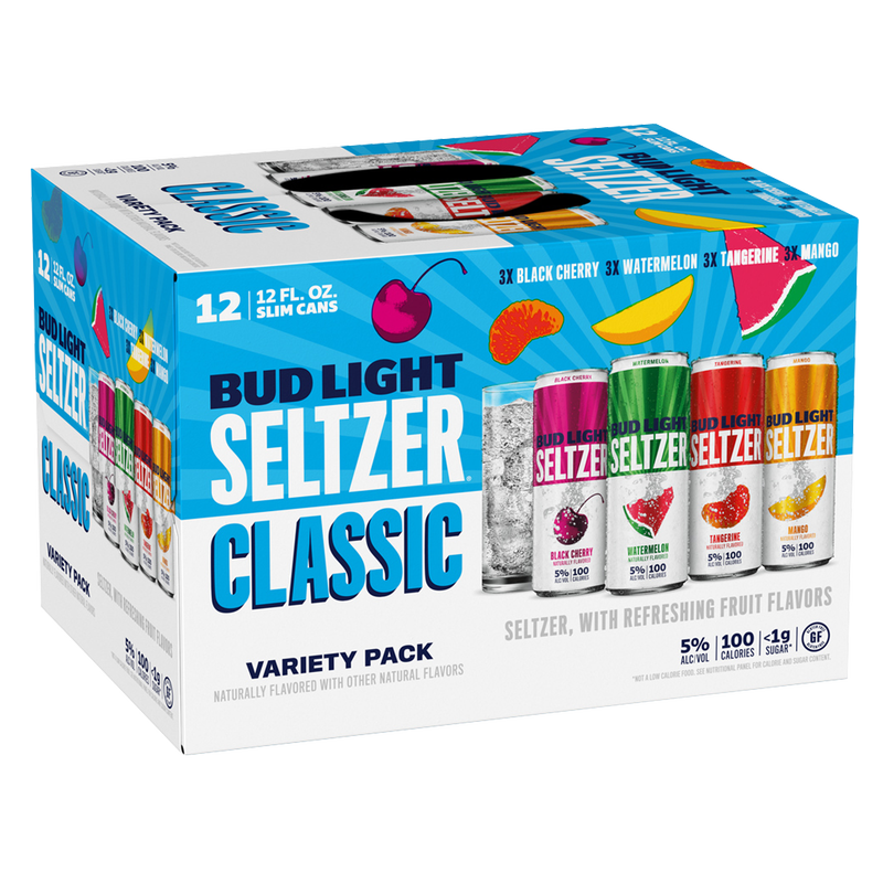 Bud Light Hard Seltzer Variety Pack 12pk 12oz Slim Cans 5 % ABV