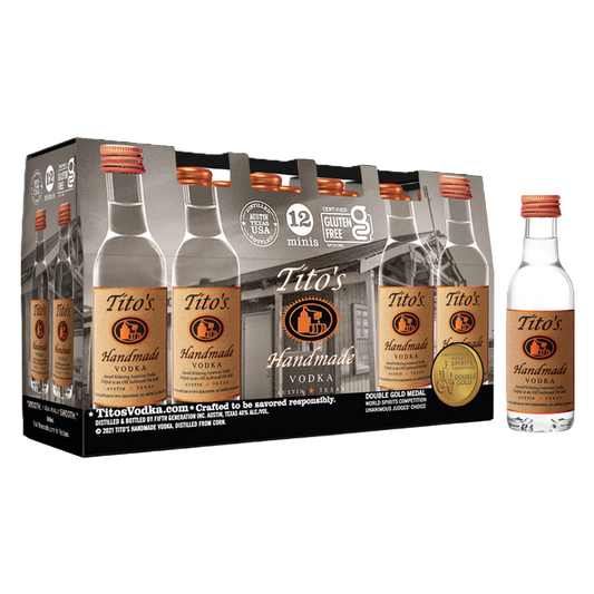 Tito's Handmade Vodka 12pk 50ml (80 Proof)