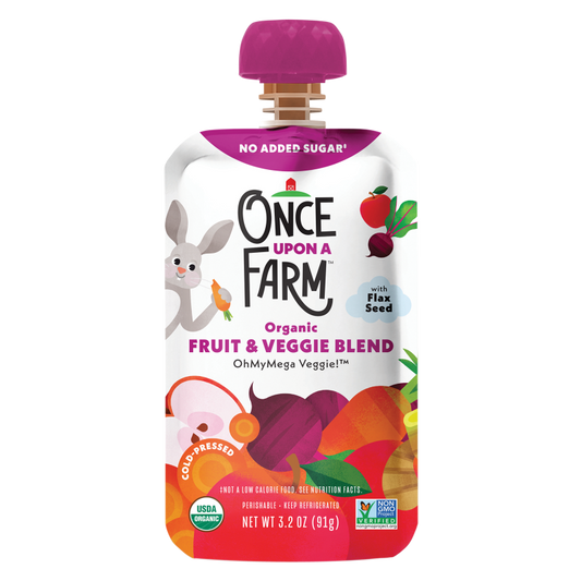 Once Upon a Farm OhMyMega Veggie Fruit and Veggie Blend 3.2oz