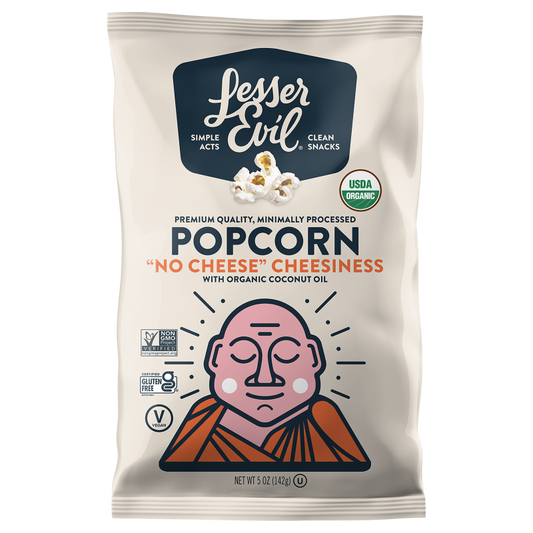 LesserEvil No Cheese Cheesiness Organic Popcorn 5oz