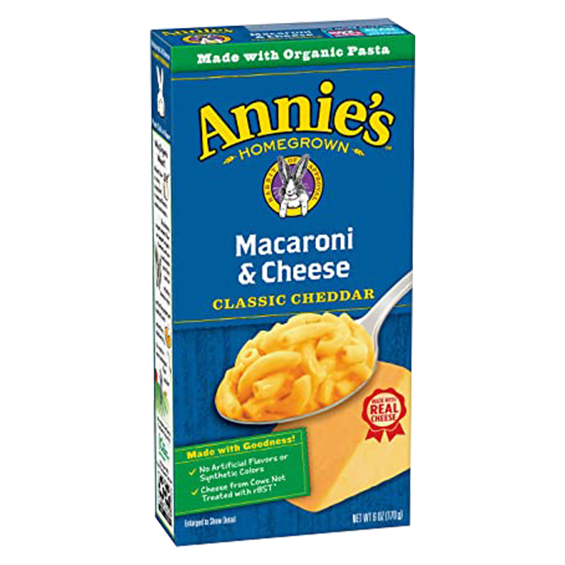 Annie's Homegrown Classic Cheddar Macaroni & Cheese 6oz