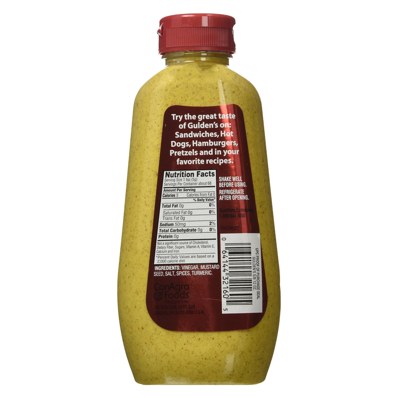 Gulden's Spicy Brown Mustard 12oz