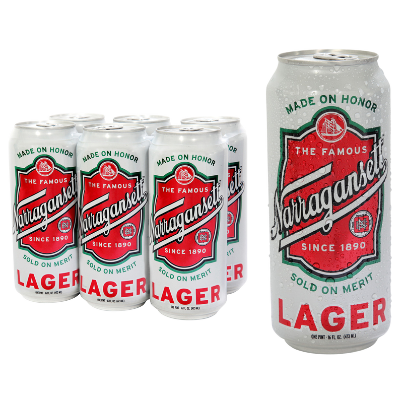 Narragansett Lager 6pk 16oz Can 5.0% ABV