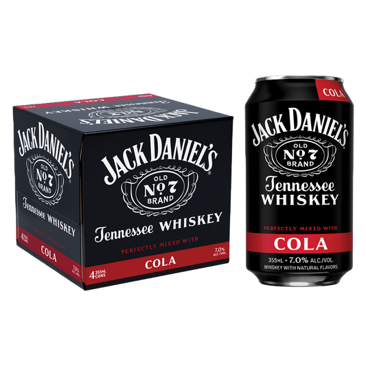 Jack Daniel's Cola Cocktail 4pk 12oz Can