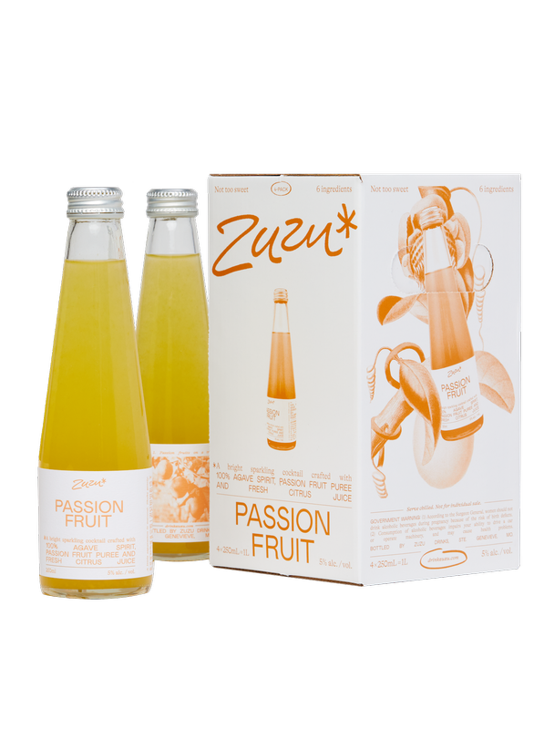 Zuzu Sparkling Cocktail Passionfruit 4pk 250ml