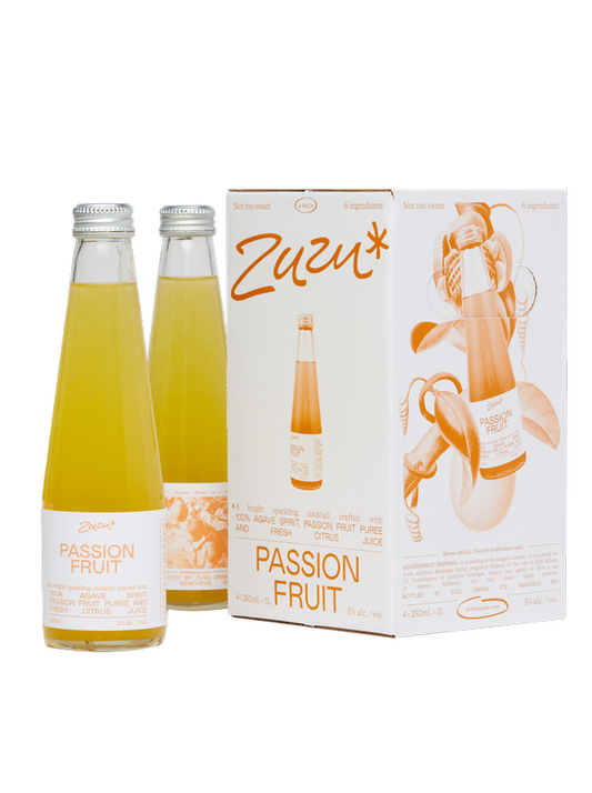 Zuzu Sparkling Cocktail Passionfruit 4pk 250ml