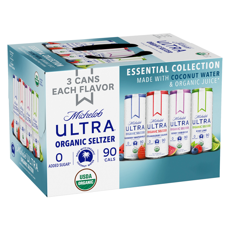 Michelob ULTRA Organic Hard Seltzer Coconut Water Variety Pack 12pk 12oz Cans 4% ABV