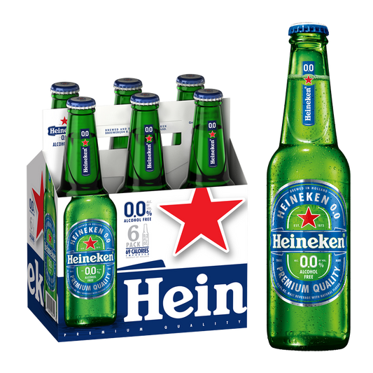 Heineken 0.0 6pk 12oz Btl 0.0% ABV