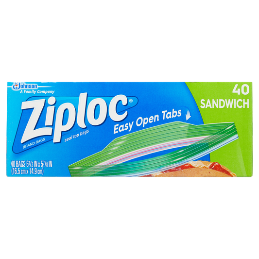 Ziploc Sandwich Bags 40ct