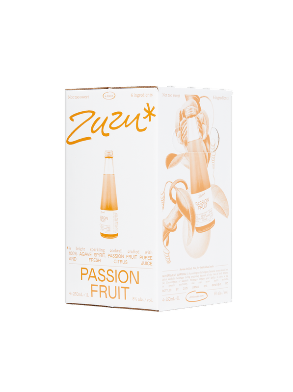 Zuzu Sparkling Cocktail Passionfruit 4pk 250ml