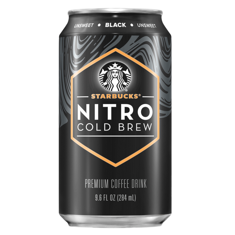 Starbucks Unsweetened Nitro Iced Coffee 9.6oz Can