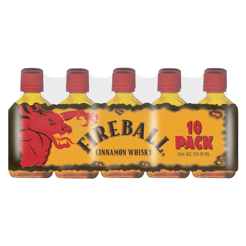 Fireball Hot Cinnamon Blended Whisky 10pk 50ml (66 Proof)