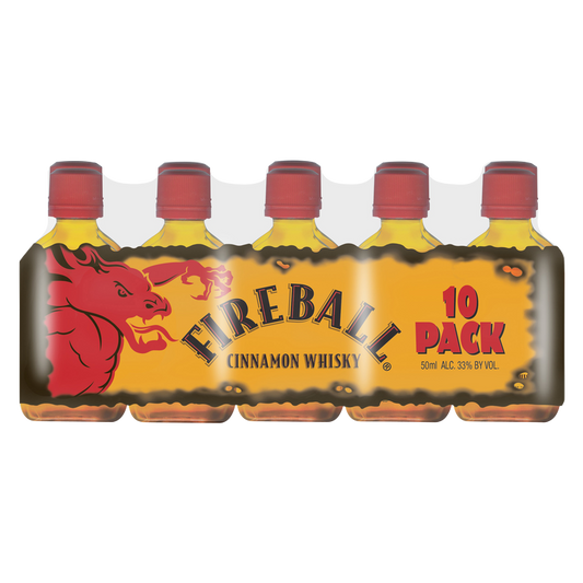 Fireball Hot Cinnamon Blended Whisky 10pk 50ml (66 Proof)