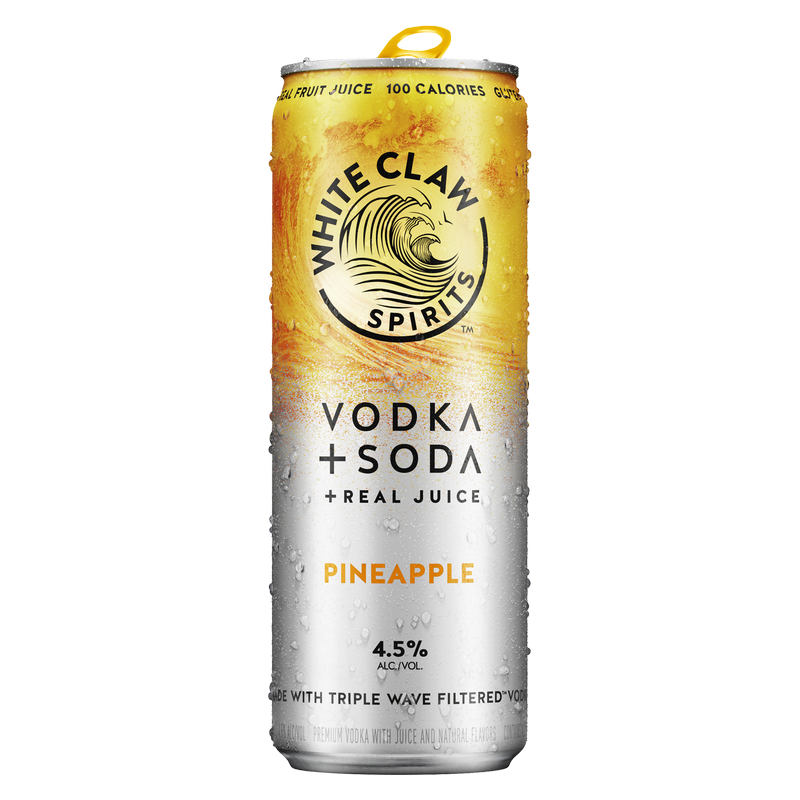 White Claw Vodka + Soda Pineapple  12oz Can 4.5% ABV