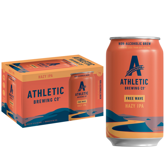 Athletic Brewing Co. Free Wave Hazy Ipa Non-Alcoholic 6pk 12oz Cans