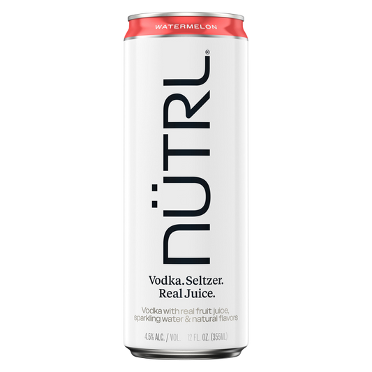 NUTRL Watermelon Vodka Hard Seltzer 12oz Can 4.5% ABV