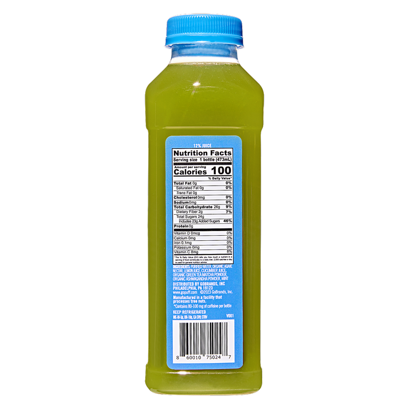 Gopuff x Pure Green Energize Juice Refresher 16 oz