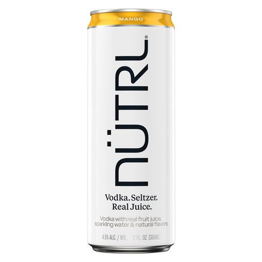 NUTRL Mango Vodka Hard Seltzer 12oz Can 4.5% ABV