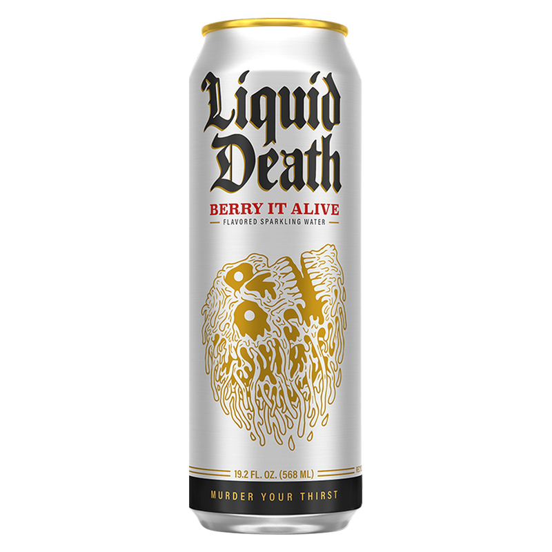 Liquid Death Sparkling Water Berry It Alive 8pk 19.2oz Can