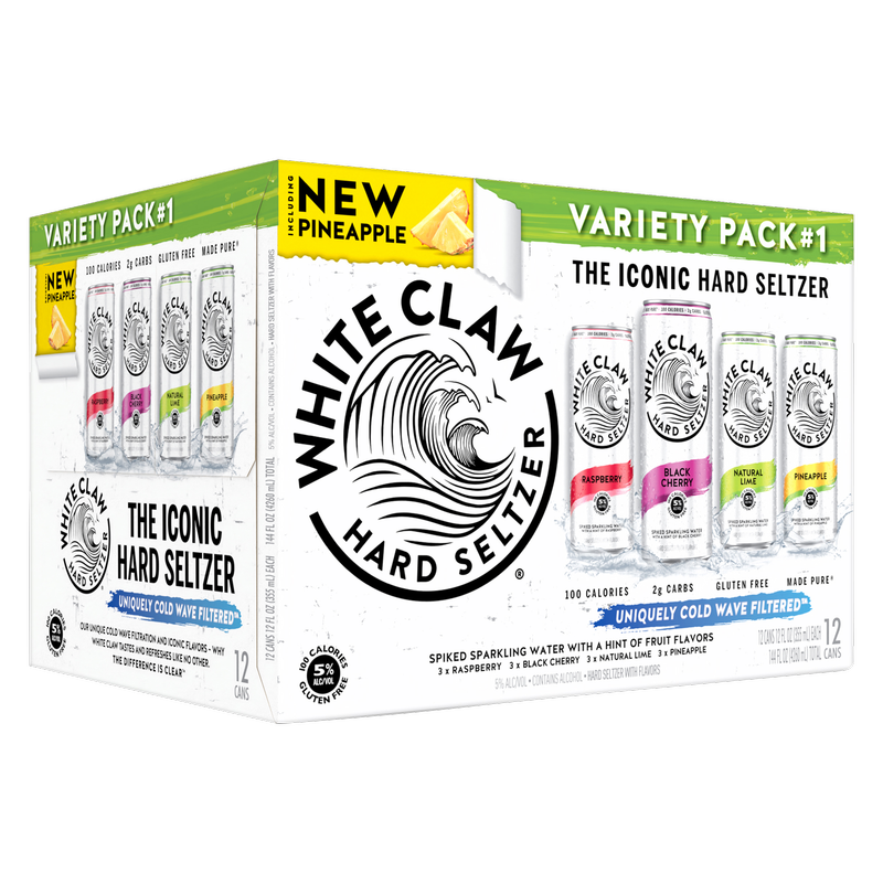 White Claw Seltzer Variety 12pk 12oz Can 5.0% ABV