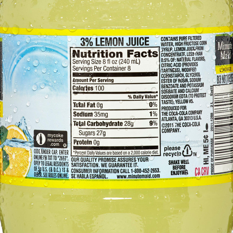 Minute Maid Lemonade 2L Btl