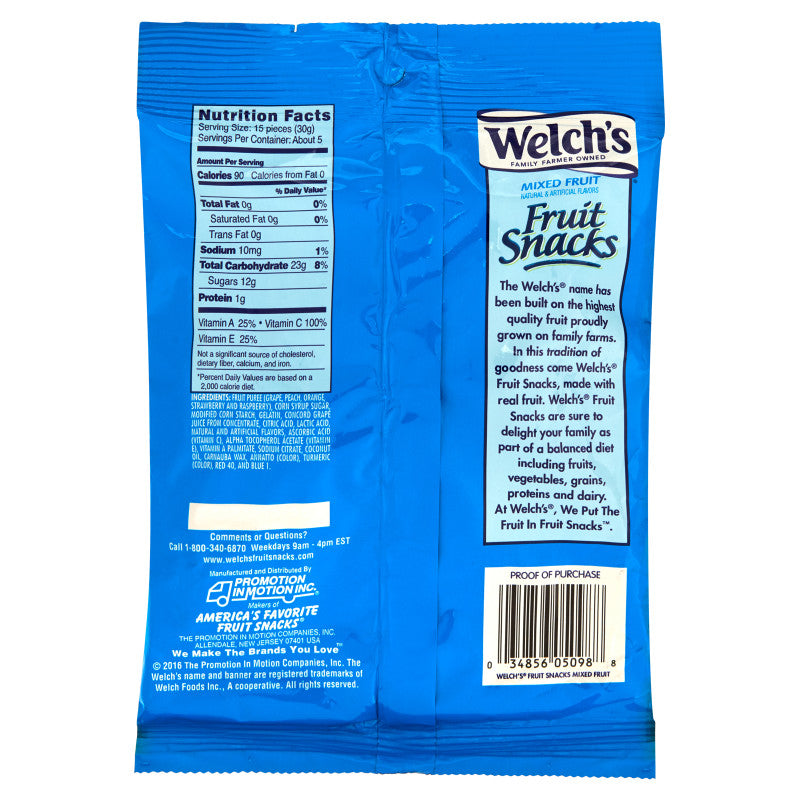 Welch's Mixed Fruit Fruit Snacks 5oz