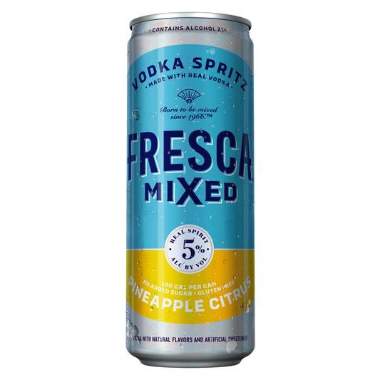 Fresca Mixed Vodka Spritz Pineapple Citrus Single 12oz Can 5% ABV